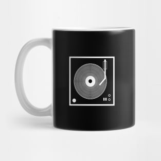 Record player - turntable in white Mug